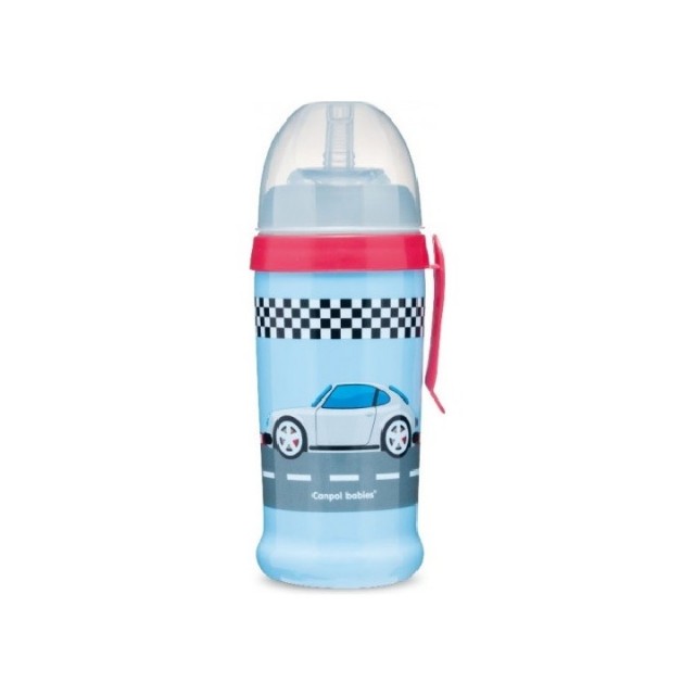 CANPOL NON-SPILL SPORTS CUP - RACING CARS (DARK BLUE)